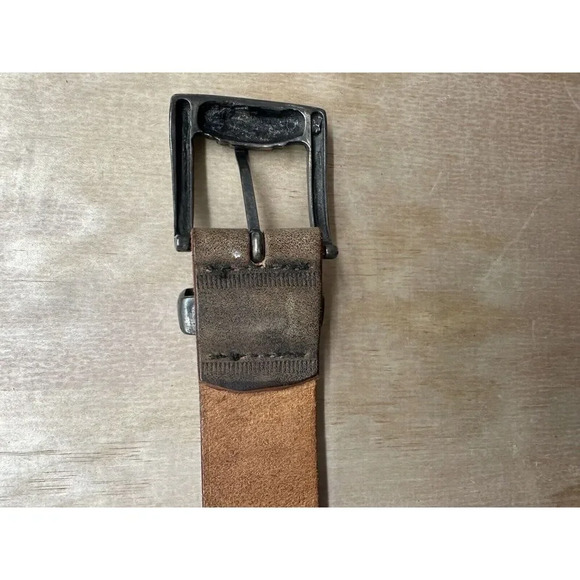 TOPFER Brown  Leather Gold Buckle and designs Sz 95 (US 38),  Bavaria, Germany - Picture 7 of 9